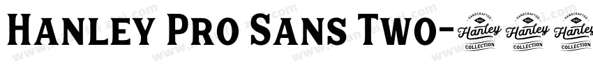 Hanley Pro Sans Two字体转换